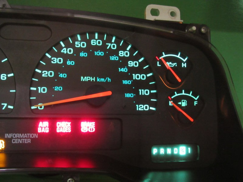 01-04 DODGE DAKOTA MPH INSTRUMENT GAUGE CLUSTER SPEEDO TACH MILEAGE PR