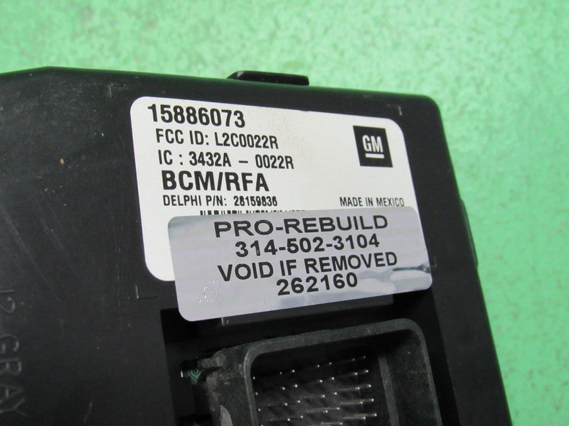 09 COLORADO BCM BODY CONTROL MODULE VIN AND MILEAGE PROGRAMMED 2160