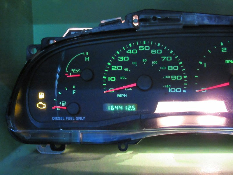 04 F250 F350 DIESEL INSTRUMENT GAUGE CLUSTER GAUGES SPEEDO TACH 164K T