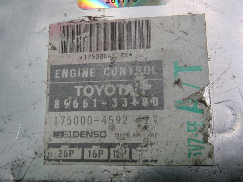 89661-33180 92-93 TOYOTA CAMRY ES300 V6 A/T ECU ECM ENGINE COMPUTER RE