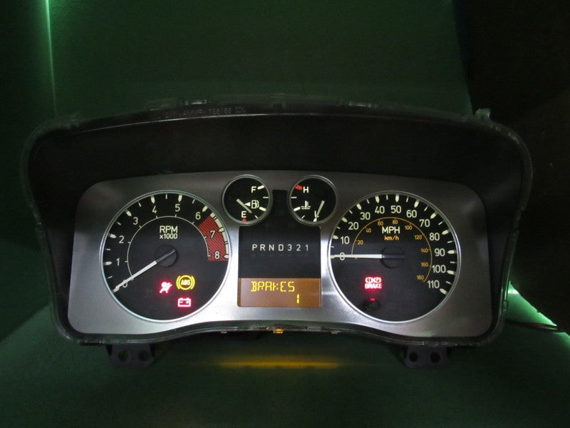 07 HUMMER H3 INSTRUMENT GAUGE CLUSTER SPEEDOMETER TACH 15821163 PLUG A