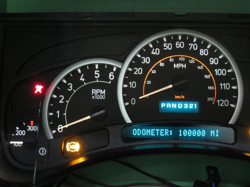 05 HUMMER H2 INSTRUMENT GAUGE CLUSTER SPEEDOMETER TACH MILEAGE PROG 02