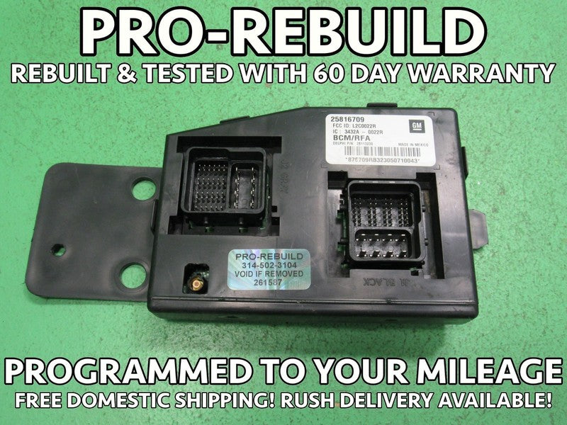 07-08 COLORADO CANYON H3 BCM BODY CONTROL MODULE VIN AND MILEAGE PROGR