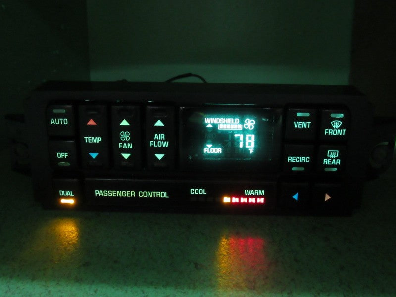 09352034 97-05 REGAL CENTURY A/C DIGITAL CLIMATE TEMP CONTROL REBUILT 