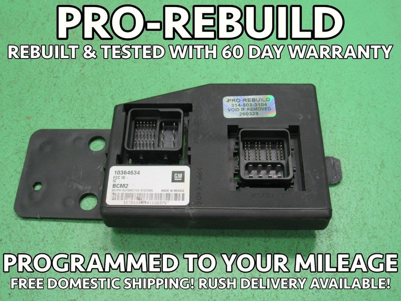 05-06 COLORADO CANYON i280 BCM BODY CONTROL MODULE VIN AND MILEAGE PRO