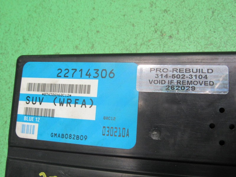22714306 02-03 SATURN VUE BCM BODY CONTROL MODULE TESTED 202K MILES VE