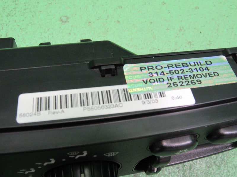 55056323AC 02-05 RAM TRUCK DUAL ZONE A/C HEATER CLIMATE TEMP CONTROL R