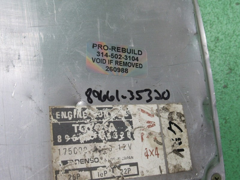 89661-35320 89-90 TOYOTA PICKUP TRUCK 3VZ ECU ECM PCM ENGINE COMPUTER 