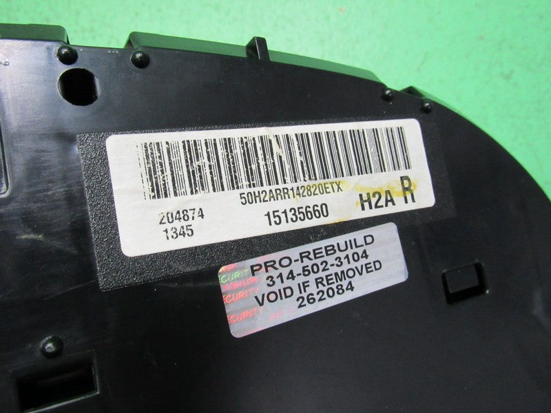 03-04 CADILLAC ESCALADE INSTRUMENT GAUGE CLUSTER SPEEDO MILEAGE PROG R