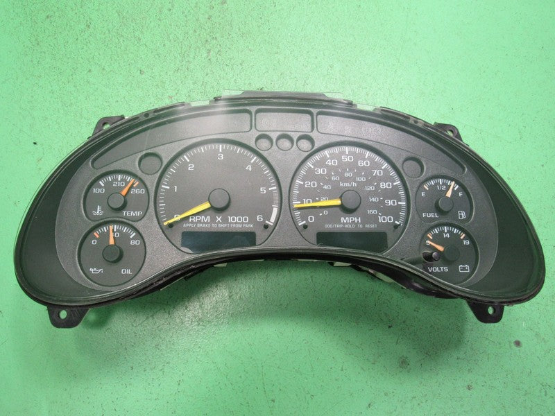 01-04 BLAZER S-10 SONOMA INSTRUMENT GAUGE CLUSTER SPEEDO TACH MILEAGE 