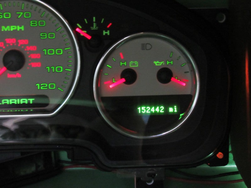 07-08 F150 LARIAT INSTRUMENT GAUGE CLUSTER SPEEDO TACH MILEAGE PROG 14