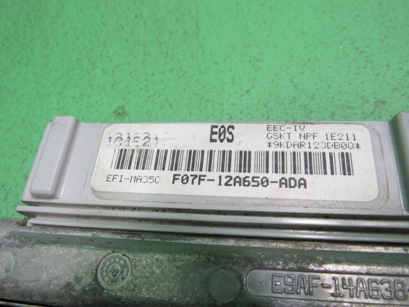 E0S 90 FORD RANGER 2.3L ECU ECM PCM ENGINE COMPUTER F07F-12A650-ADA RE