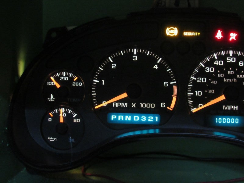 01-04 BLAZER S-10 SONOMA INSTRUMENT GAUGE CLUSTER SPEEDO TACH MILEAGE 
