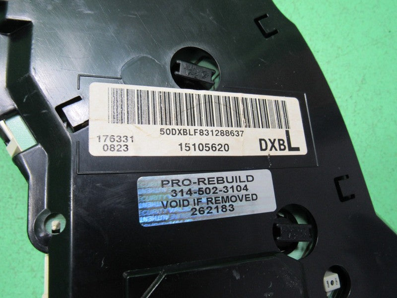 01-04 S-10 SONOMA 4.3 MT INSTRUMENT GAUGE CLUSTER SPEEDO TACH MILEAGE 