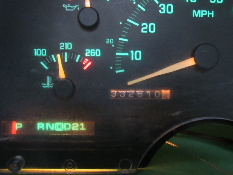 92-93 C/K TRUCK SUBURBAN YUKON INSTRUMENT GAUGE CLUSTER SPEEDO 332k RE