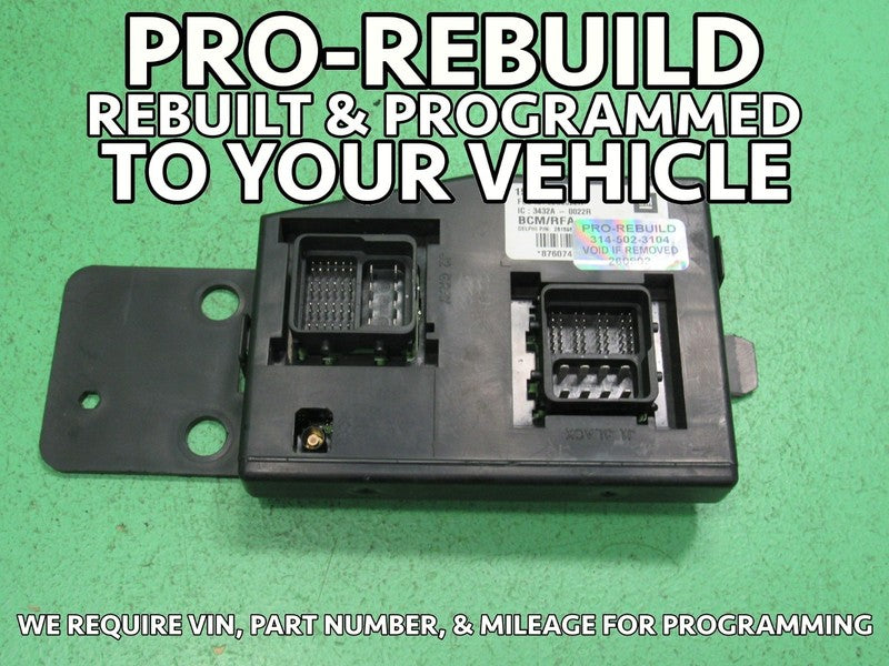 09 COLORADO BCM BODY CONTROL MODULE VIN AND MILEAGE PROGRAMMED 0902