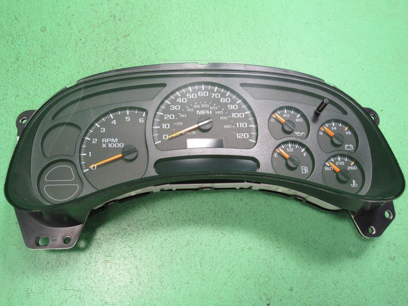 03-05 SILVERADO SIERRA TAHOE INSTRUMENT GAUGE CLUSTER MILEAGE PROG REB