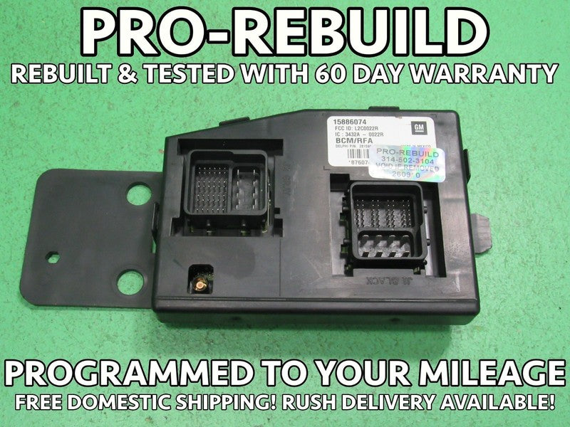 10 COLORADO BCM BODY CONTROL MODULE VIN AND MILEAGE PROGRAMMED 0910