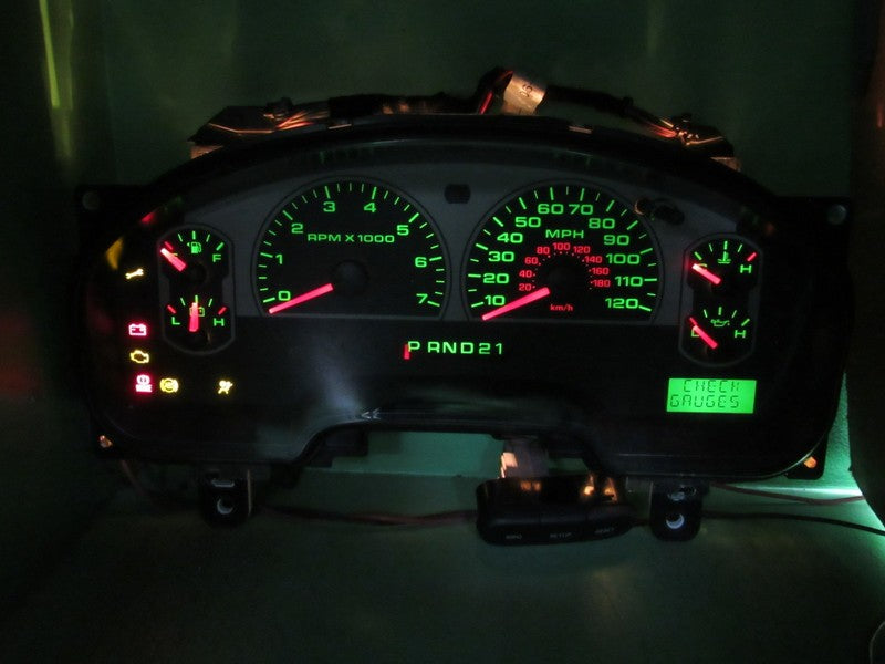 07-08 F150 XLT STX INSTRUMENT GAUGE CLUSTER GAUGES SPEEDO TACH MILEAGE