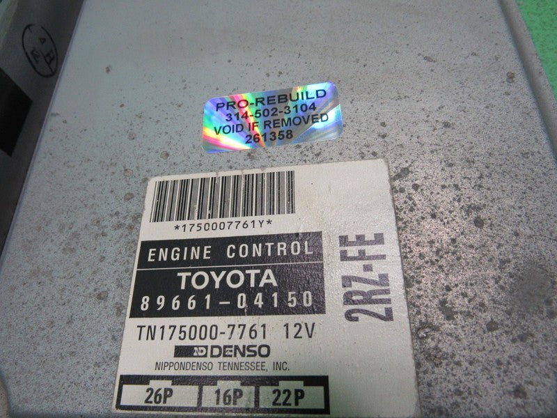 89661-04150 96 TACOMA 2.4L M/T ECU ECM PCM ENGINE COMPUTER CONTROL REB