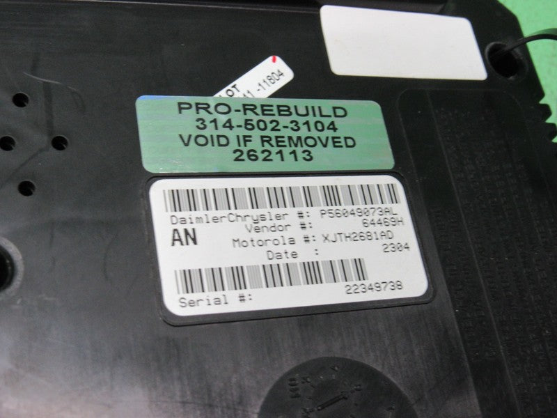 56049073AL 02-03 DODGE DURANGO BCM CTM CENTRAL TIMING BODY MODULE PROG