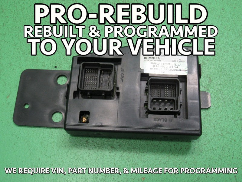 10 COLORADO BCM BODY CONTROL MODULE VIN AND MILEAGE PROGRAMMED 2158