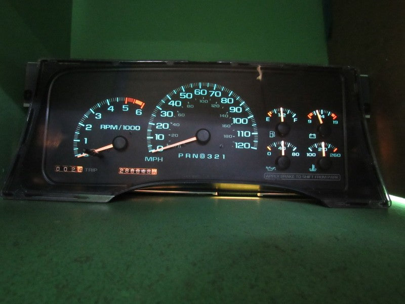 99-00 ESCALADE TAHOE YUKON INSTRUMENT GAUGE CLUSTER SPEEDO TACH 288K R
