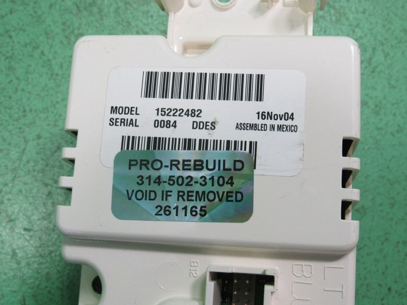 15222482 TAHOE ESCALADE SILVERADO AC DIGITAL CLIMATE TEMP CONTROL LED 
