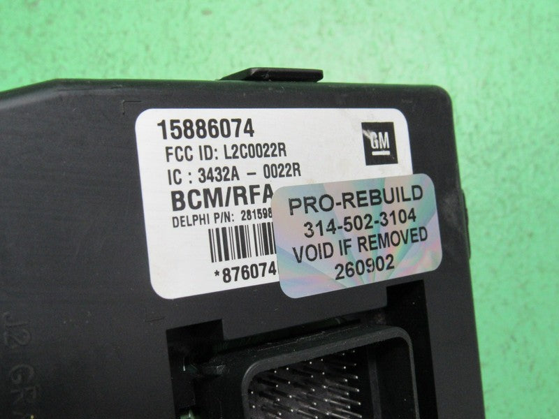 09 COLORADO BCM BODY CONTROL MODULE VIN AND MILEAGE PROGRAMMED 0902