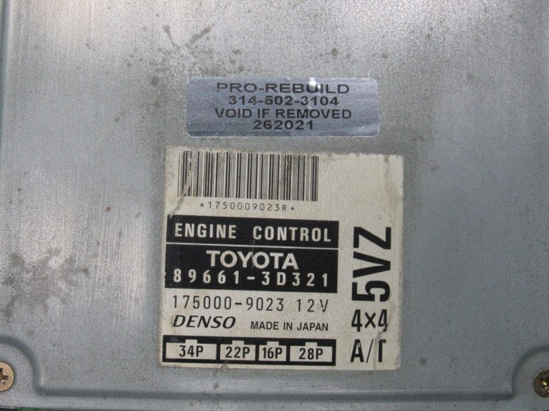 89661-3D321 97 4RUNNER 3.4 4x4 AT ECU ECM PCM ENGINE CONTROL COMPUTER 