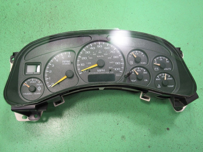 01-02 SIERRA SILVERADO HD INSTRUMENT GAUGE CLUSTER SPEEDO TACH MILEAGE