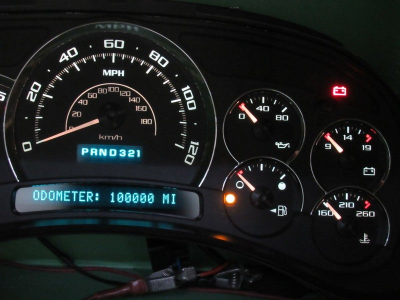 03-04 CADILLAC ESCALADE INSTRUMENT GAUGE CLUSTER SPEEDO MILEAGE PROG R