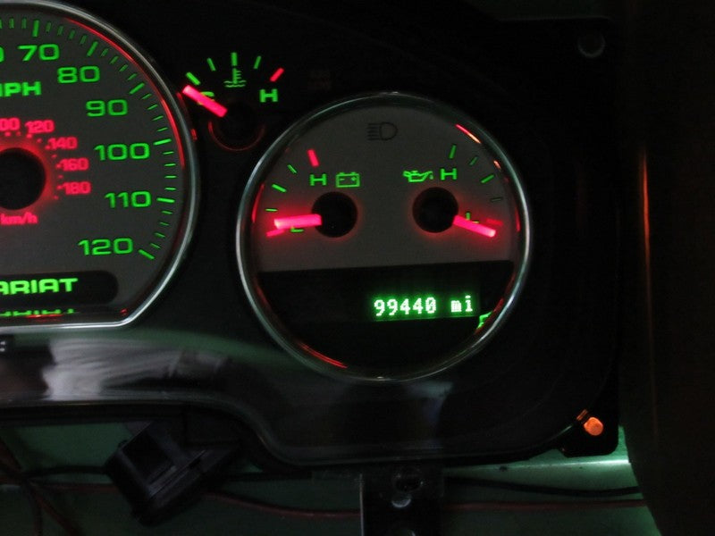 07-08 F150 LARIAT INSTRUMENT GAUGE CLUSTER GAUGES SPEEDO TACH MILEAGE 