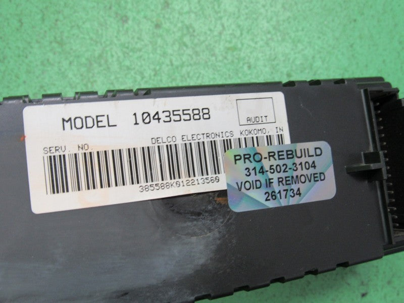10435588 97-05 REGAL CENTURY A/C DIGITAL CLIMATE TEMP CONTROL REBUILT 