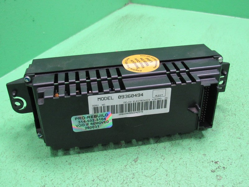 09360494 97-05 REGAL CENTURY A/C DIGITAL CLIMATE TEMP CONTROL REBUILT 