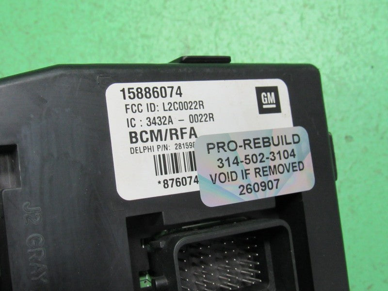 09 HUMMER H3 BCM BODY CONTROL MODULE VIN AND MILEAGE PROGRAMMED 0907