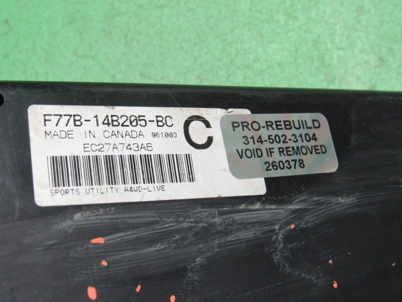 F77B-14B205-BC FORD EXPLORER 4.0L 4X4 BCM GEM MULTIFUNCTION MODULE REB