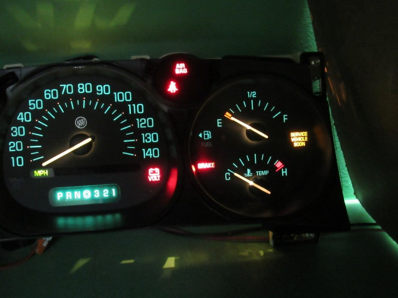 02-05 BUICK LESABRE INSTRUMENT GAUGE CLUSTER GAUGES SPEEDO TACH MILEAG