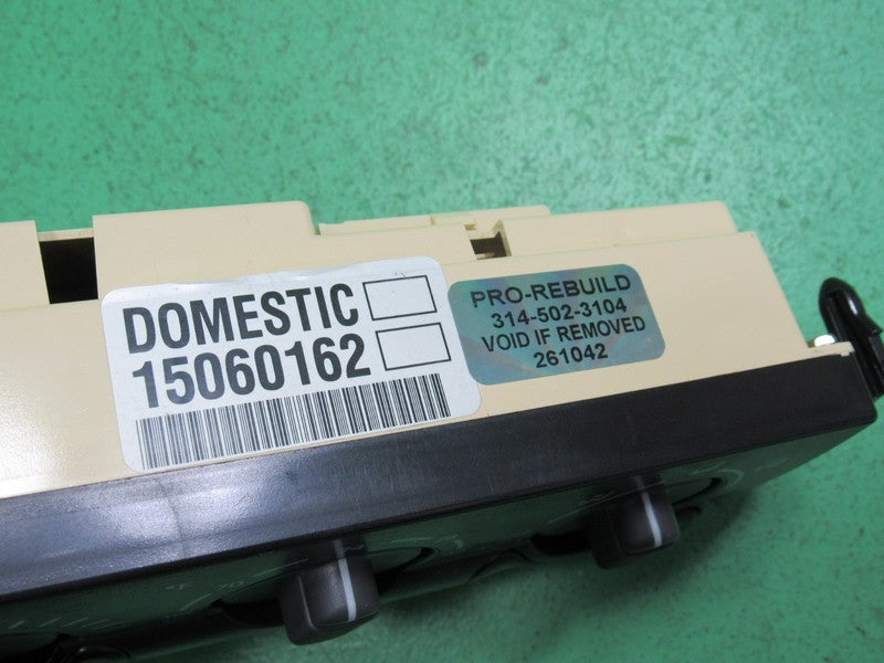 15060162 00-02 TAHOE SILVERADO YUKON A/C AUTO CLIMATE TEMP CONTROL REB