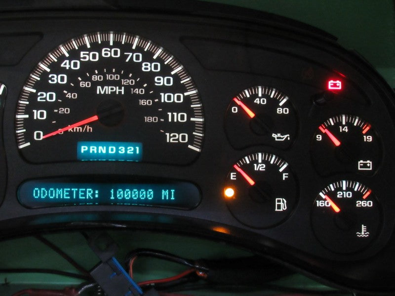 03-04 SILVERADO SIERRA TAHOE INSTRUMENT GAUGE CLUSTER MILEAGE PROG REB