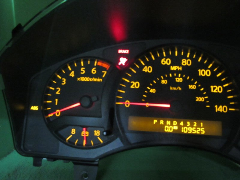 04 NISSAN TITAN INSTRUMENT GAUGE CLUSTER GAUGES SPEEDO TACH 109K TESTE