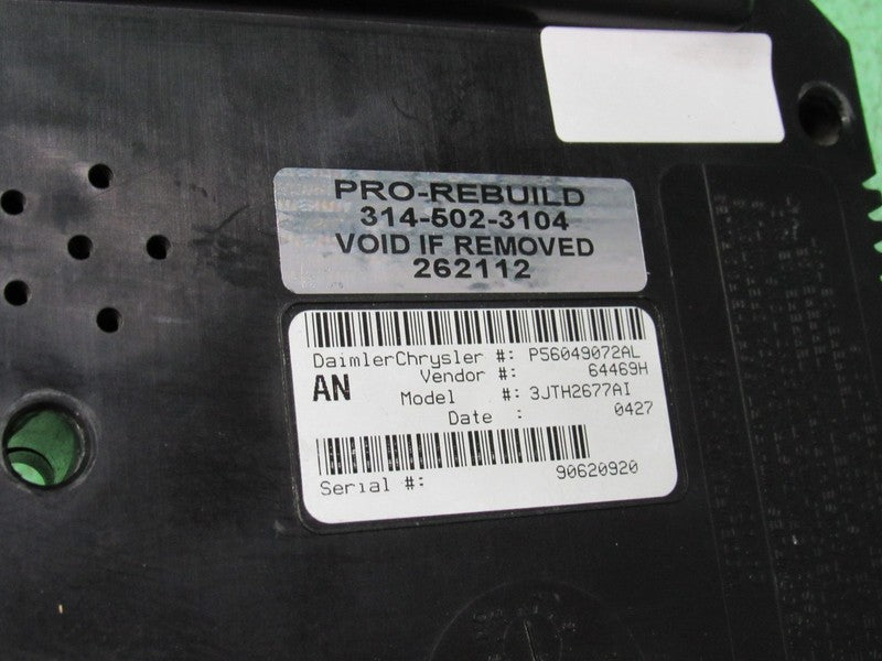 56049072AL 02-04 DODGE DAKOTA BCM CTM CENTRAL TIMING BODY MODULE PROGR