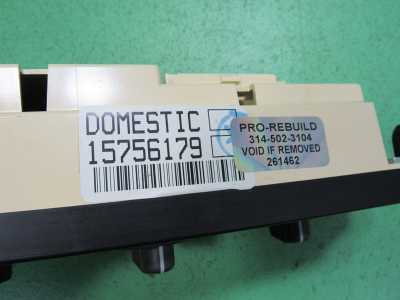 15756179 99-02 S10 BLAZER ENVOY A/C AUTO CLIMATE TEMPERATURE CONTROL R