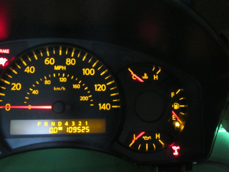 04 NISSAN TITAN INSTRUMENT GAUGE CLUSTER GAUGES SPEEDO TACH 109K TESTE