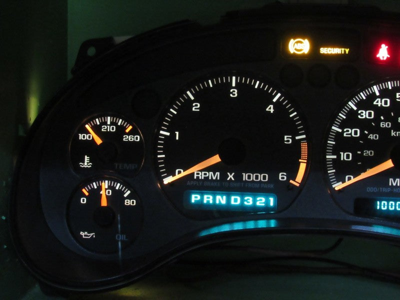 01-04 BLAZER S-10 SONOMA INSTRUMENT GAUGE CLUSTER SPEEDO TACH MILEAGE 