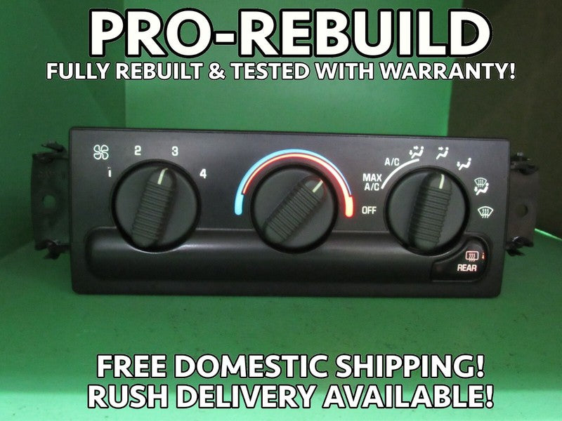 16250535 99-05 S10 BLAZER ENVOY C60 A/C MANUAL CLIMATE TEMP CONTROL RE