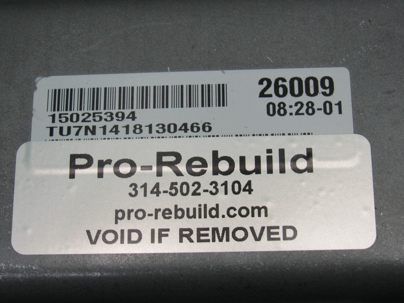 15025394 97-99 SILVERADO SIERRA TAHOE 4X4 TRANSFER CASE CONTROL MODULE