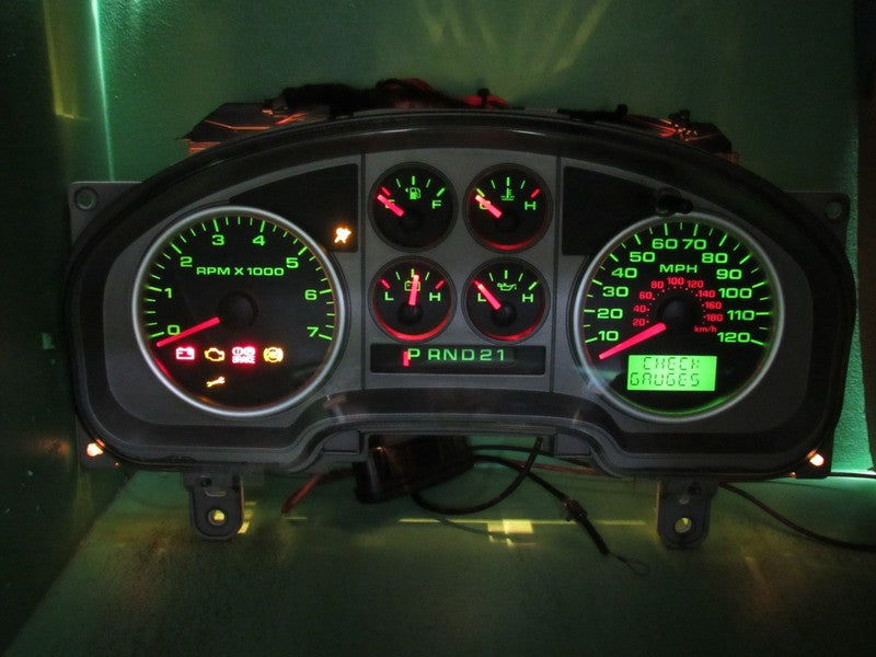 06 F150 FX4 INSTRUMENT GAUGE CLUSTER GAUGES SPEEDO TACH MILEAGE PROG 7