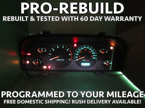 02-04 JEEP GRAND CHEROKEE WJ INSTRUMENT GAUGE CLUSTER MILEAGE PROG REB