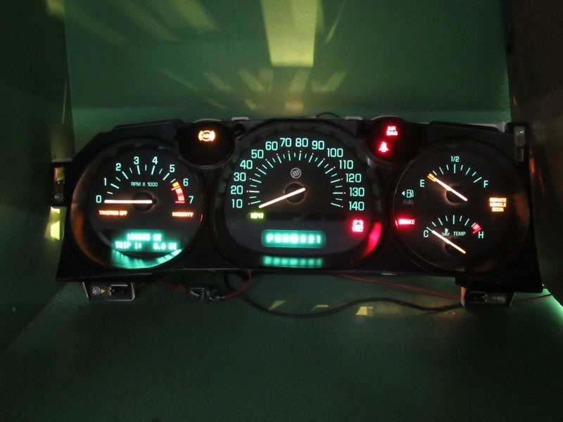 02-05 BUICK LESABRE INSTRUMENT GAUGE CLUSTER GAUGES SPEEDO TACH MILEAG